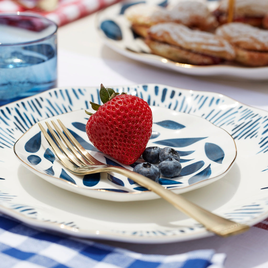 Thekbunny Blue Bay Tidbit Plates - Set of 4