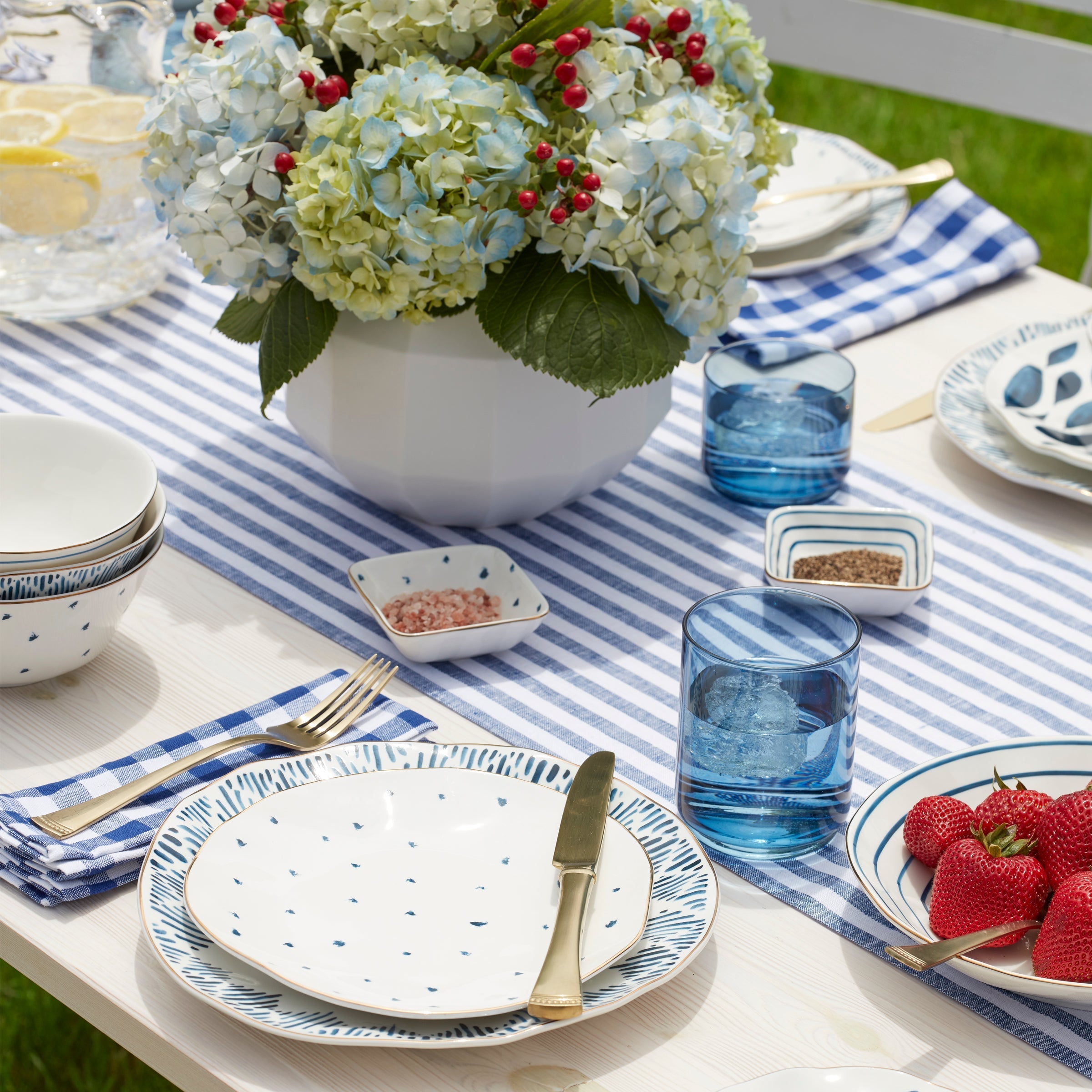 Thekbunny Blue Bay Stacking Dip Bowls - Set of 4