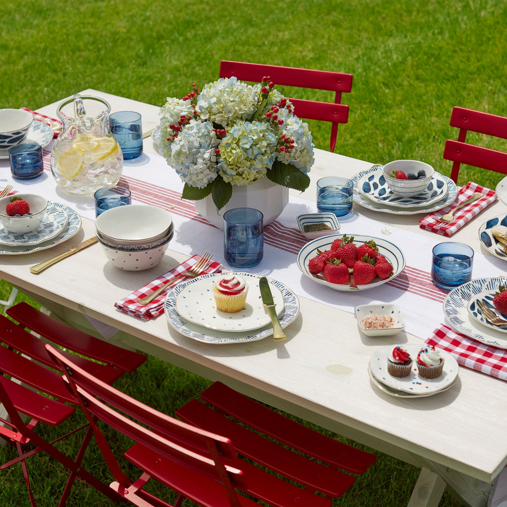 Thekbunny Blue Bay 12-Piece Dessert Set