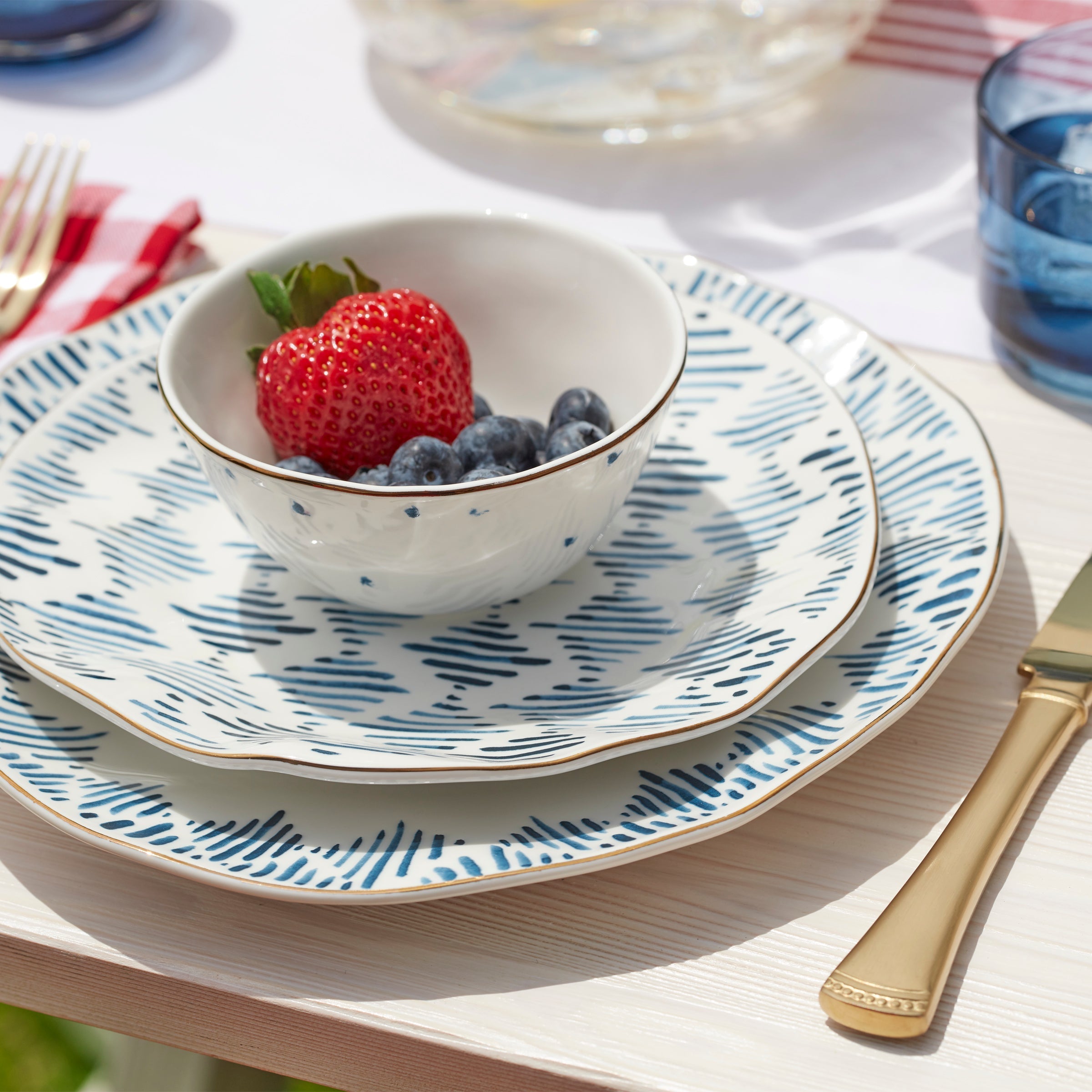 Thekbunny Blue Bay Dessert Bowls - Set of 4