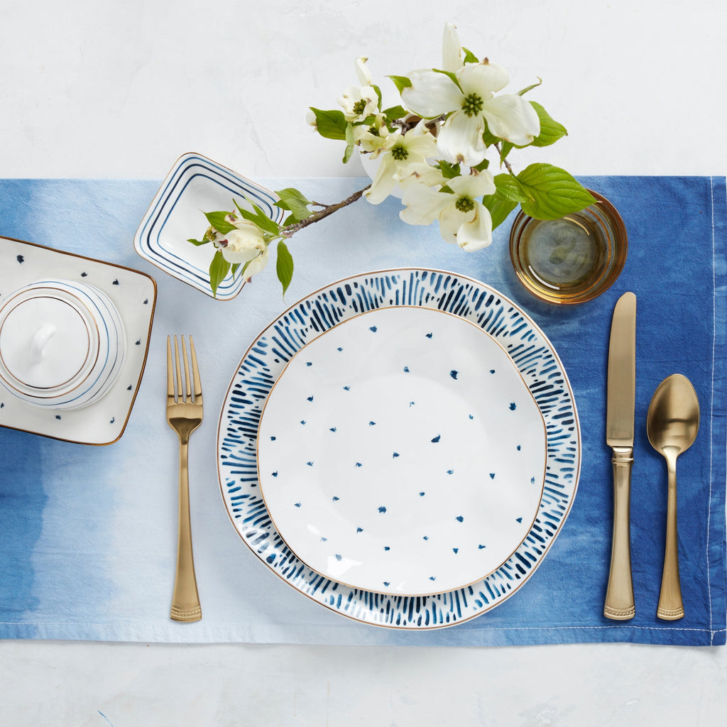 Thekbunny Blue Bay 12-Piece Dessert Set