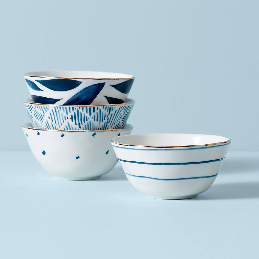 Thekbunny Blue Bay Dessert Bowls - Set of 4