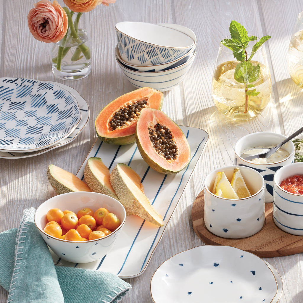 Thekbunny Blue Bay Dessert Bowls - Set of 4