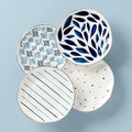 Thekbunny Blue Bay Dessert Plates - Set of 4