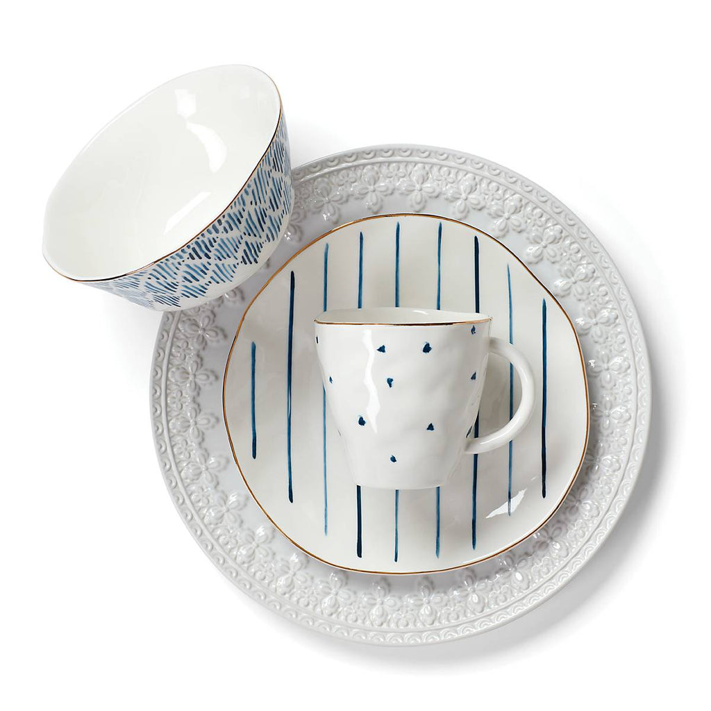 Thekbunny Blue Bay Dessert Mugs - Set of 4
