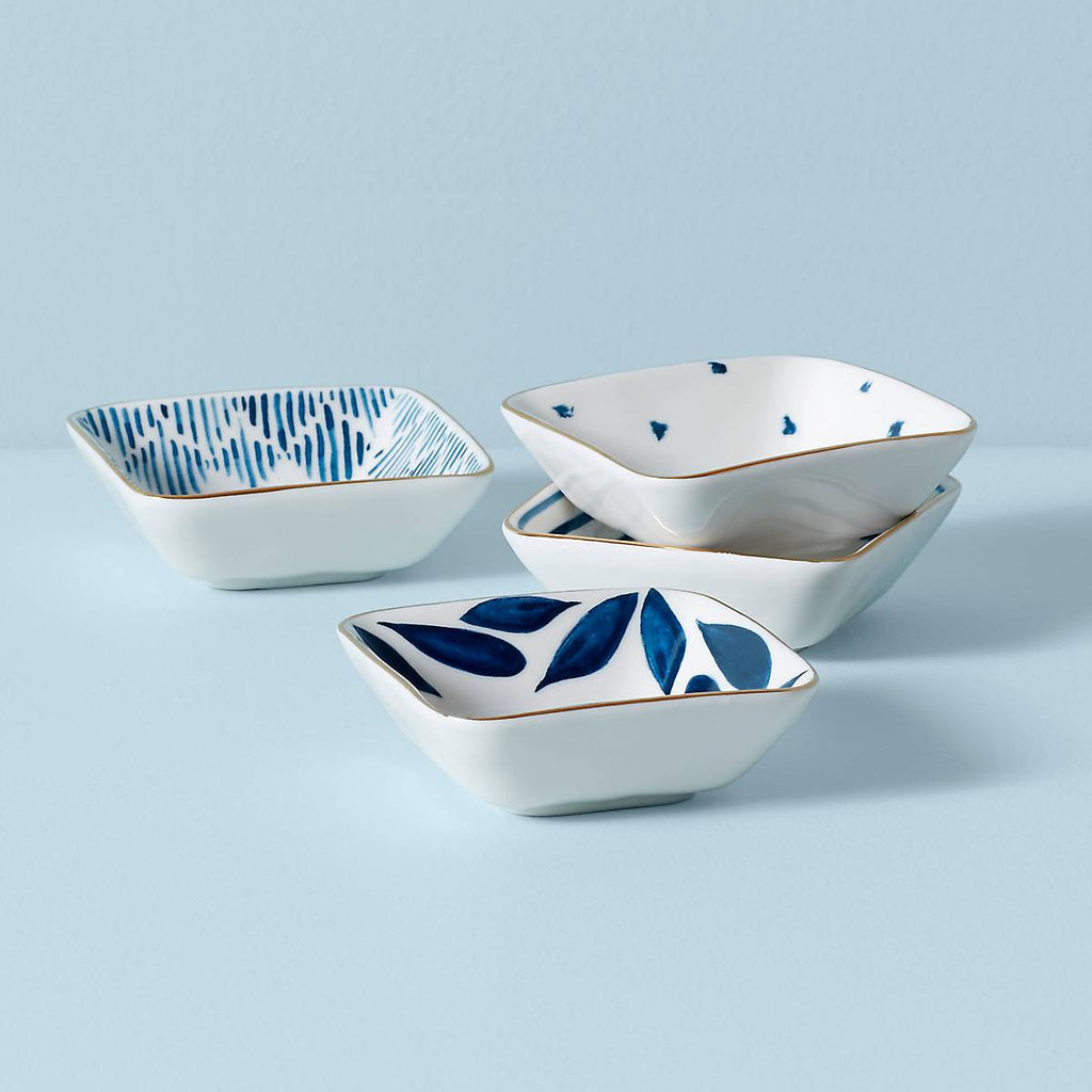 Thekbunny Blue Bay Stacking Dip Bowls - Set of 4