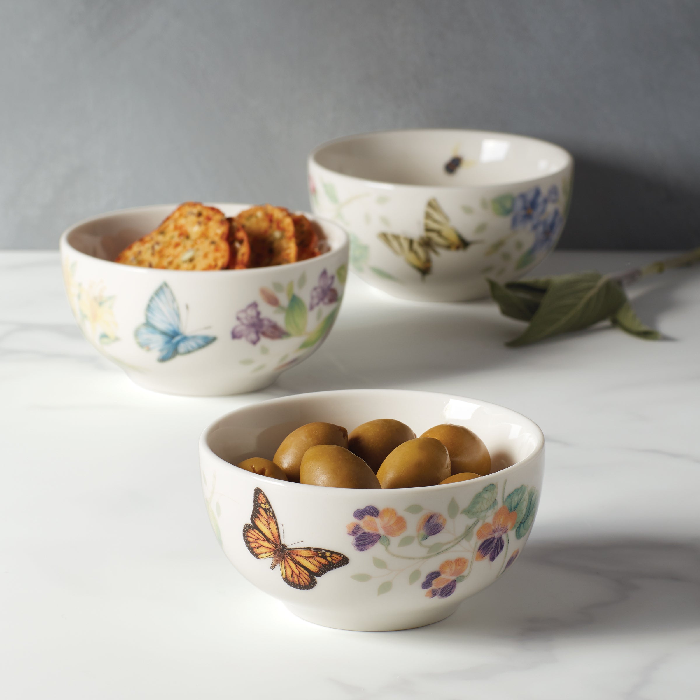 Thekbunny Butterfly Meadow Mini Bowls - Set of 3