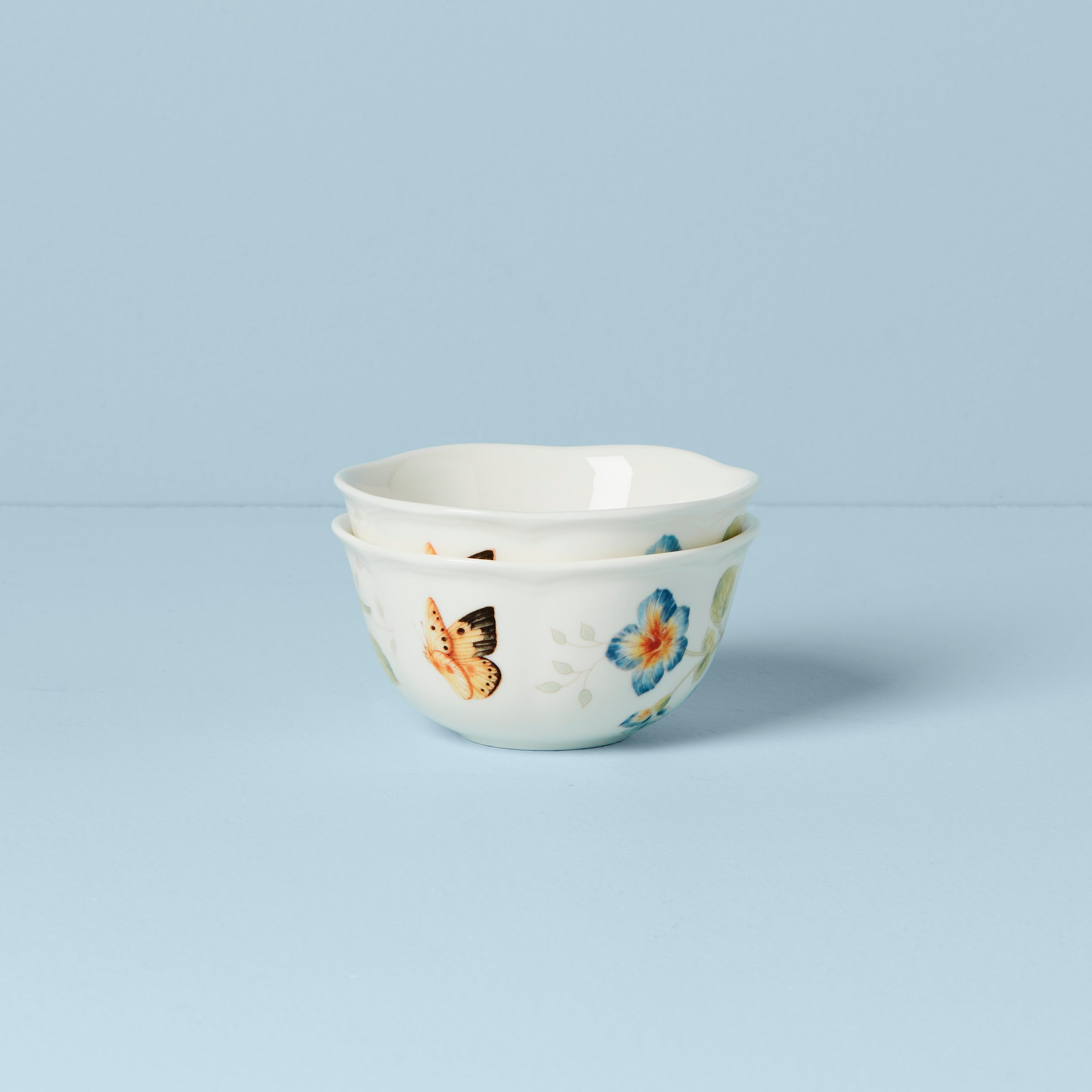 Thekbunny Butterfly Meadow 2-Piece Dessert Bowl Set