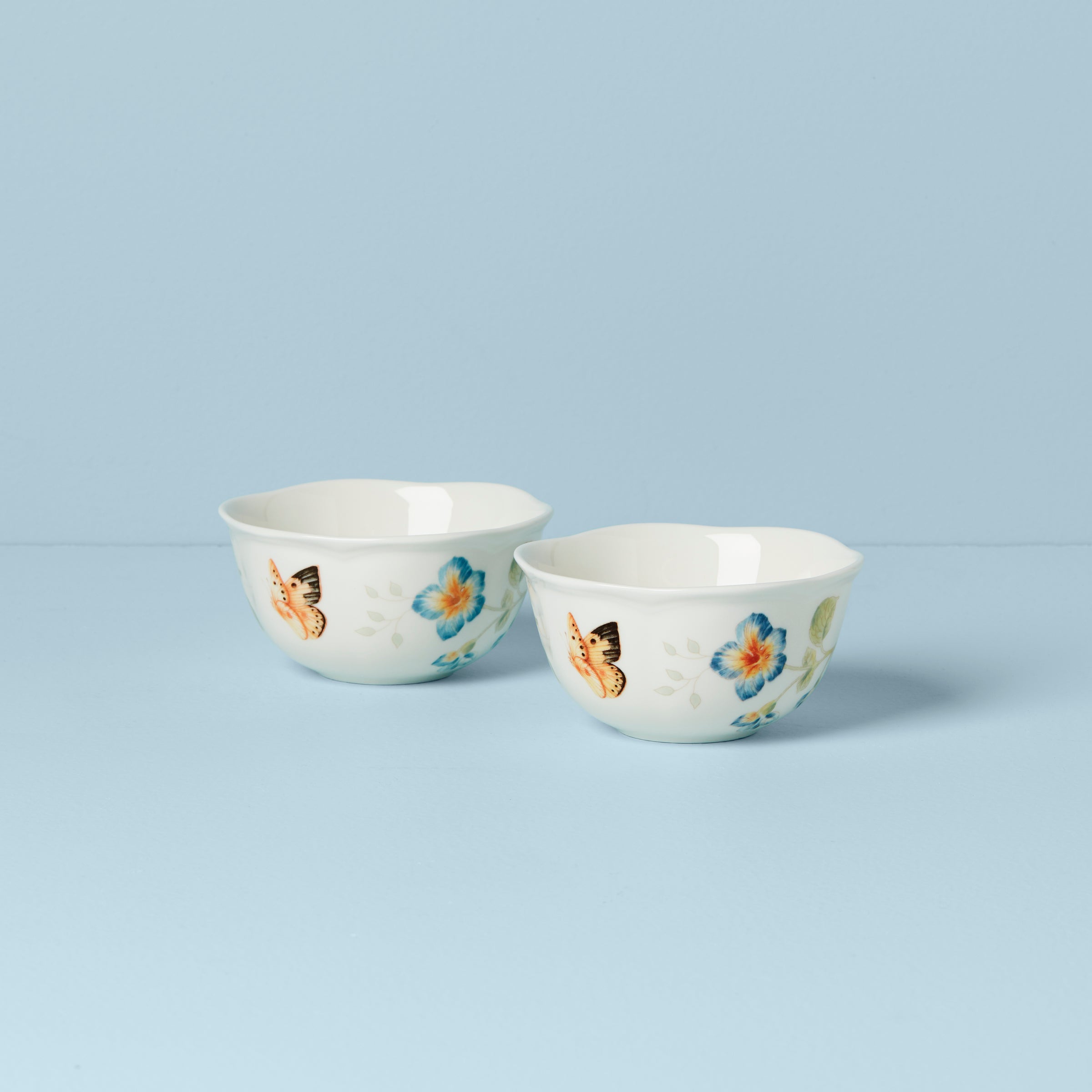 Thekbunny Butterfly Meadow 2-Piece Dessert Bowl Set