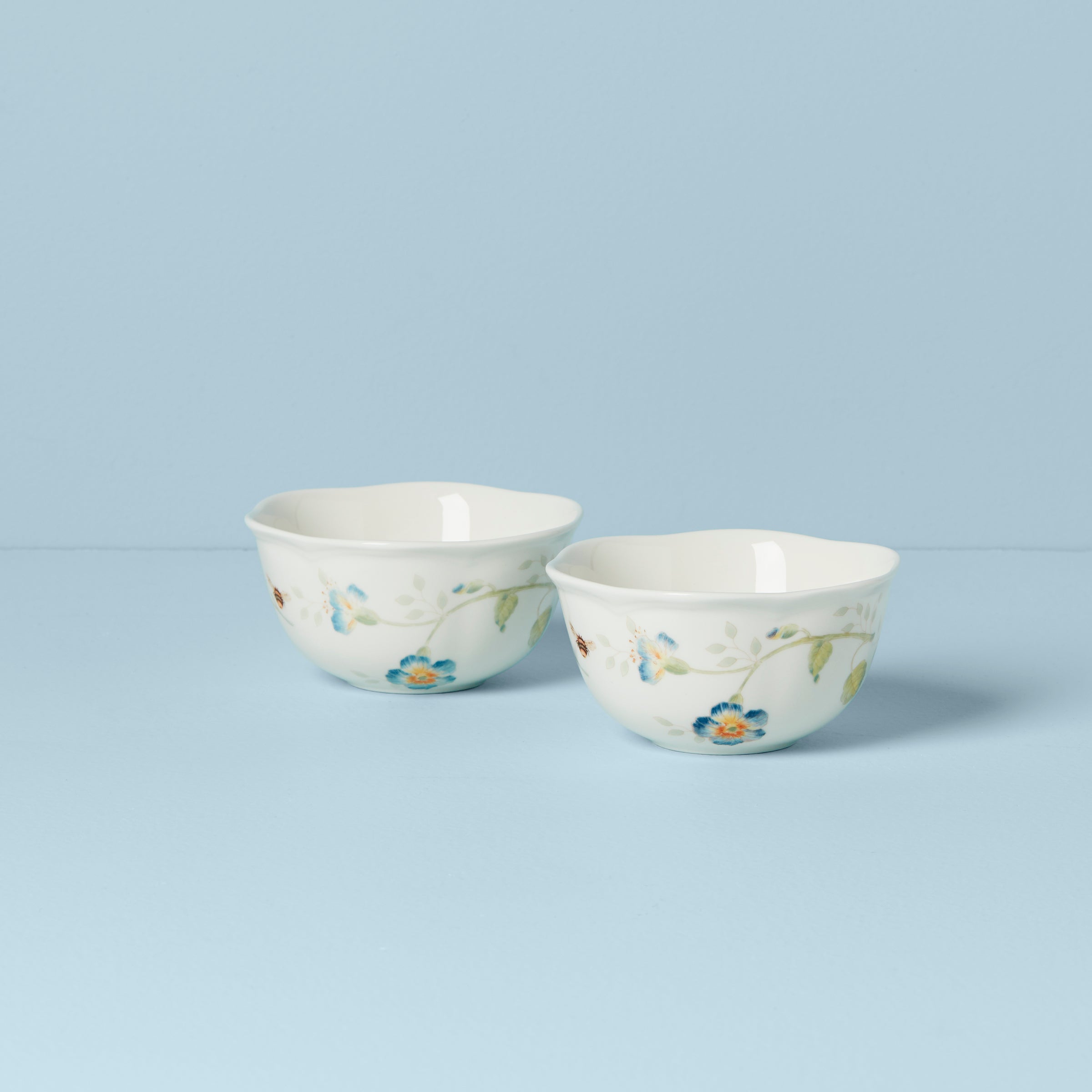 Thekbunny Butterfly Meadow 2-Piece Dessert Bowl Set