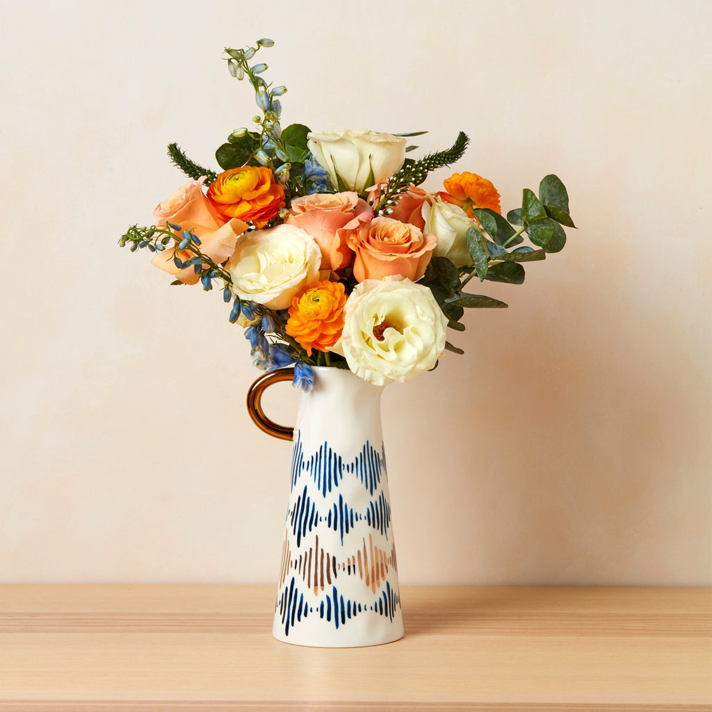 Thekbunny Blue Bay Medium Pitcher