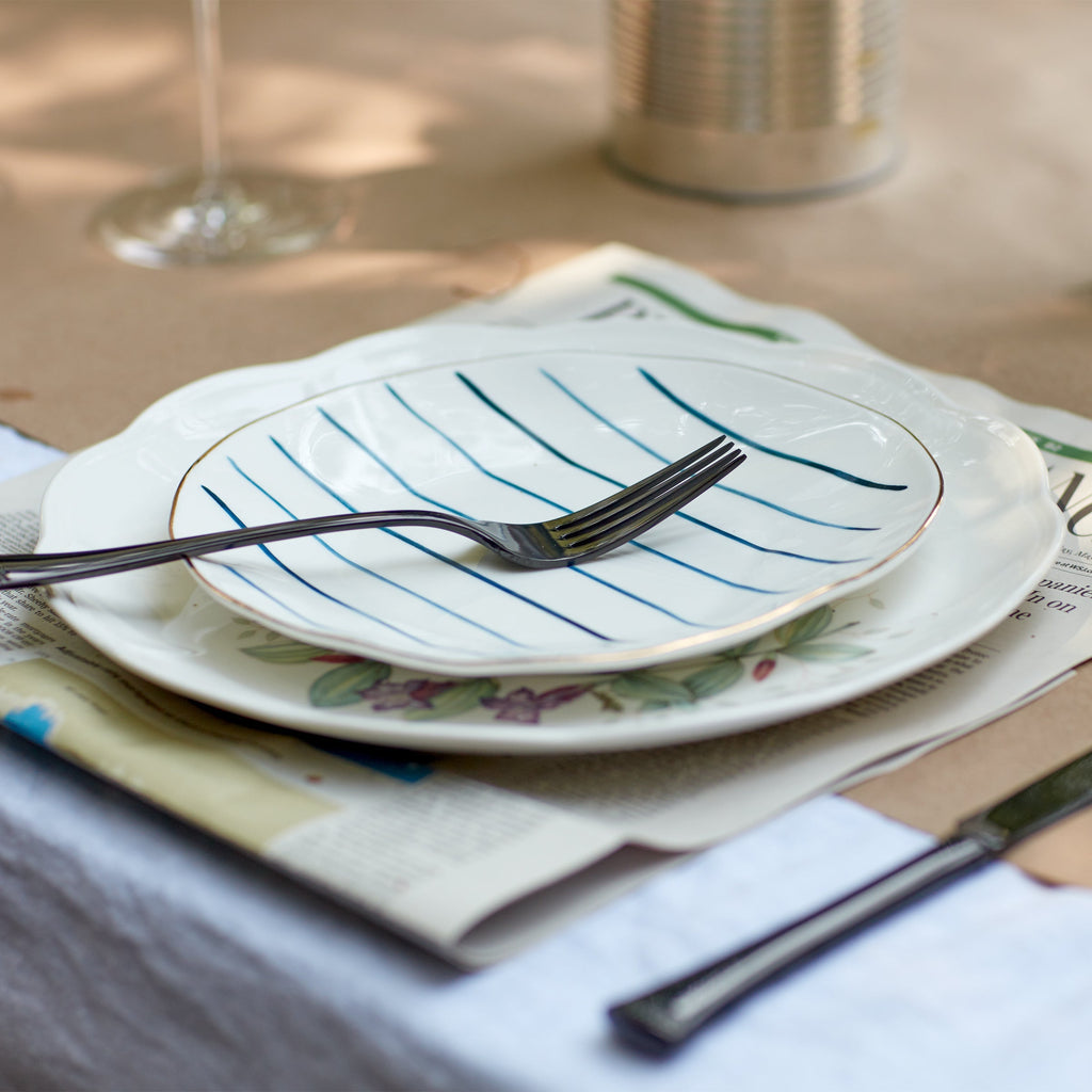 Thekbunny Blue Bay Tidbit Plates - Set of 4
