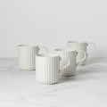 Thekbunny  French Perle Scallop Mugs - Set of 4