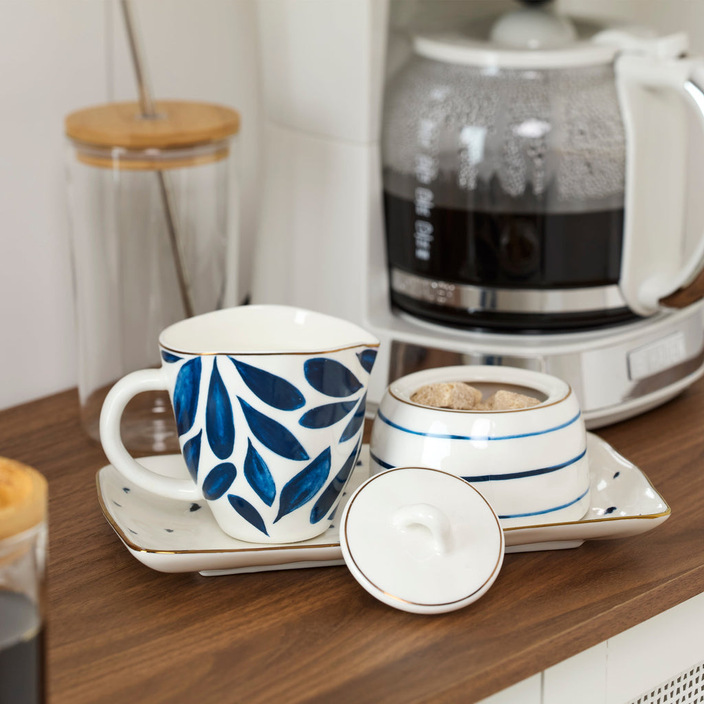 Thekbunny Blue Bay 9-Piece Tea Set