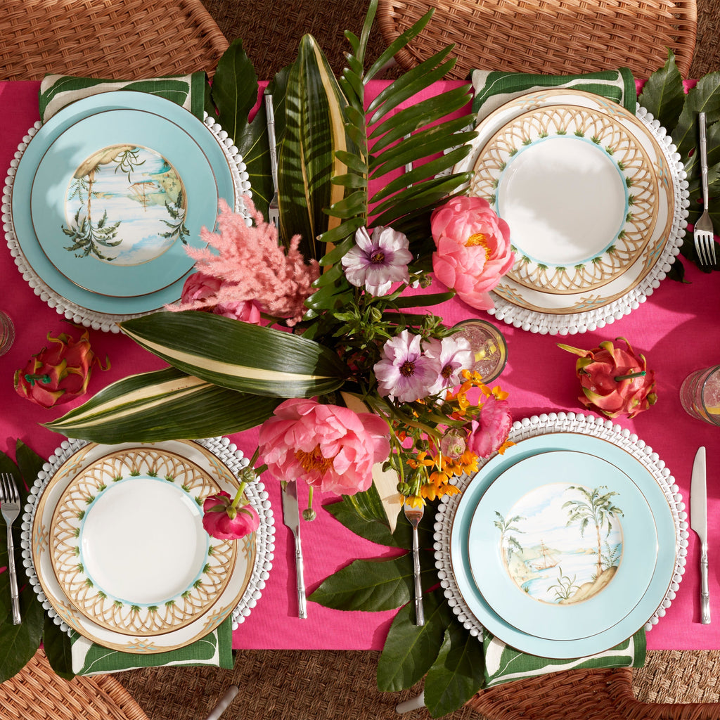 Thekbunny British Colonial Bamboo Accent Plate