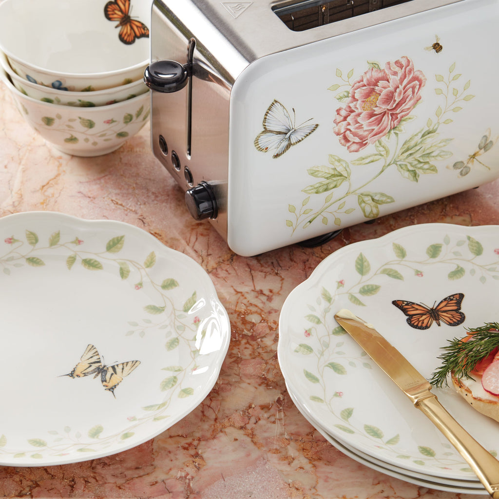Thekbunny Butterfly Meadow Vines Rice Bowls - Set of 4
