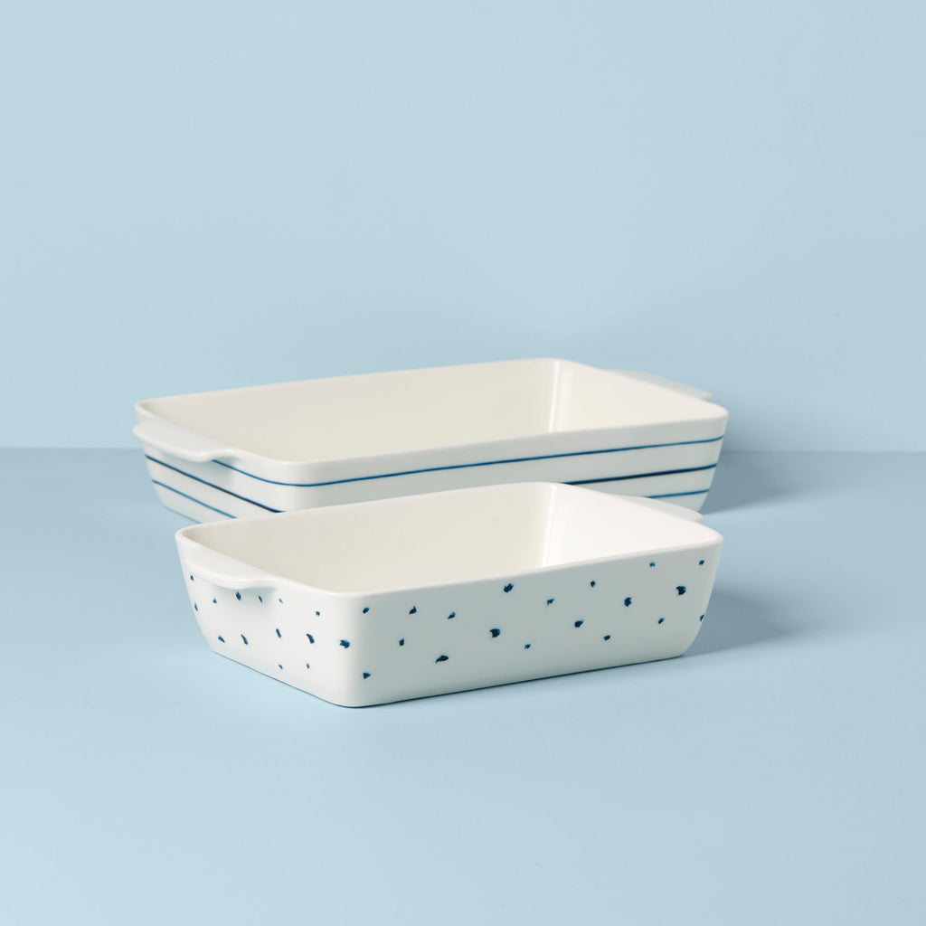 Thekbunny Blue Bay Rectangular 2-Piece Baking Dish Set