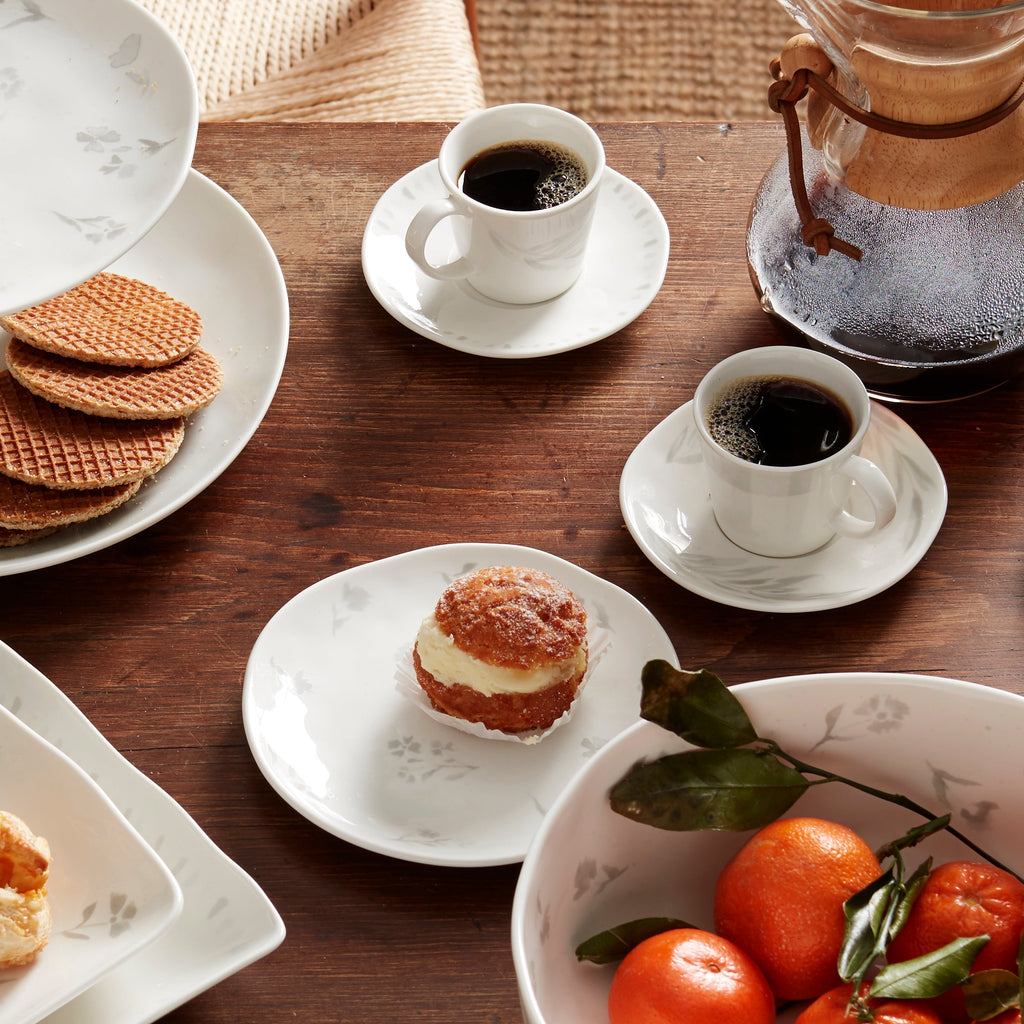 Thekbunny  Oyster Bay 8-Piece Espresso Cup & Saucer Set