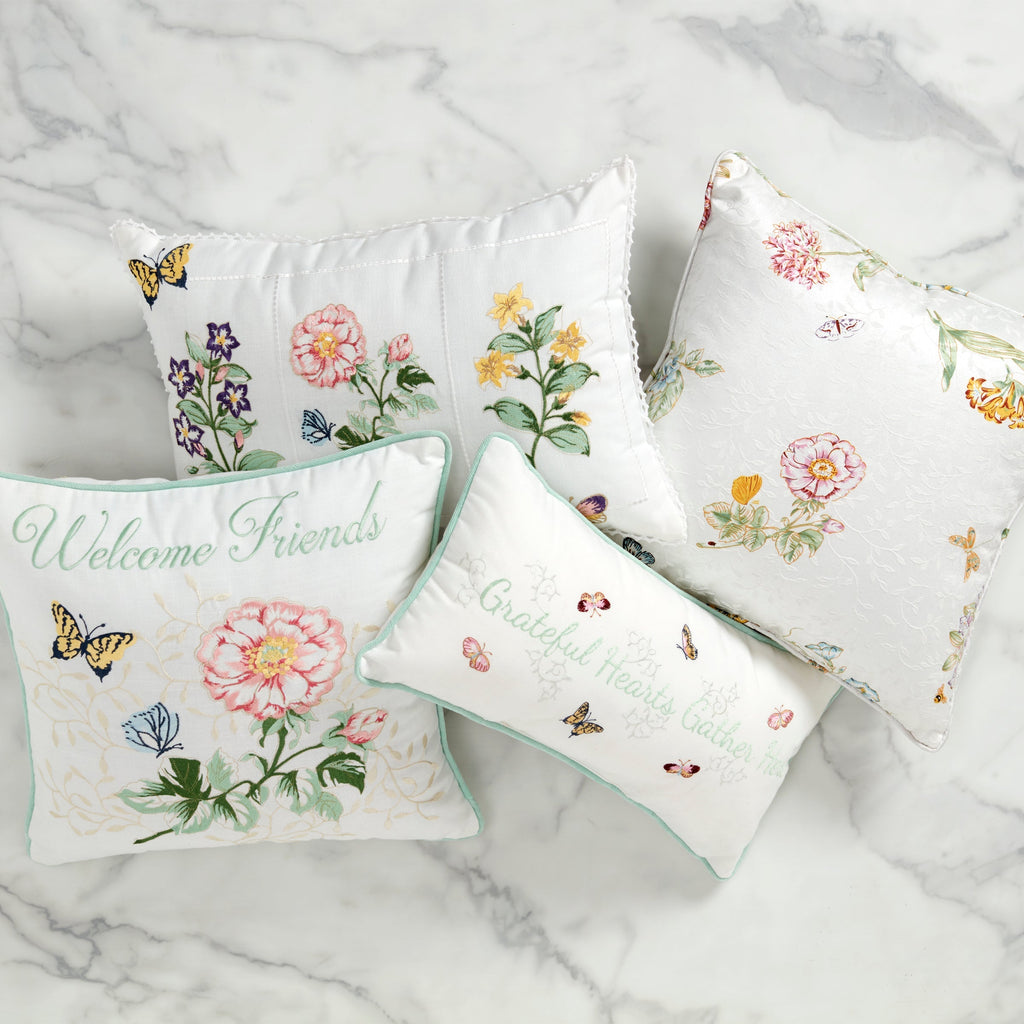 Thekbunny Butterfly Meadow Live Well Pillow 10X20