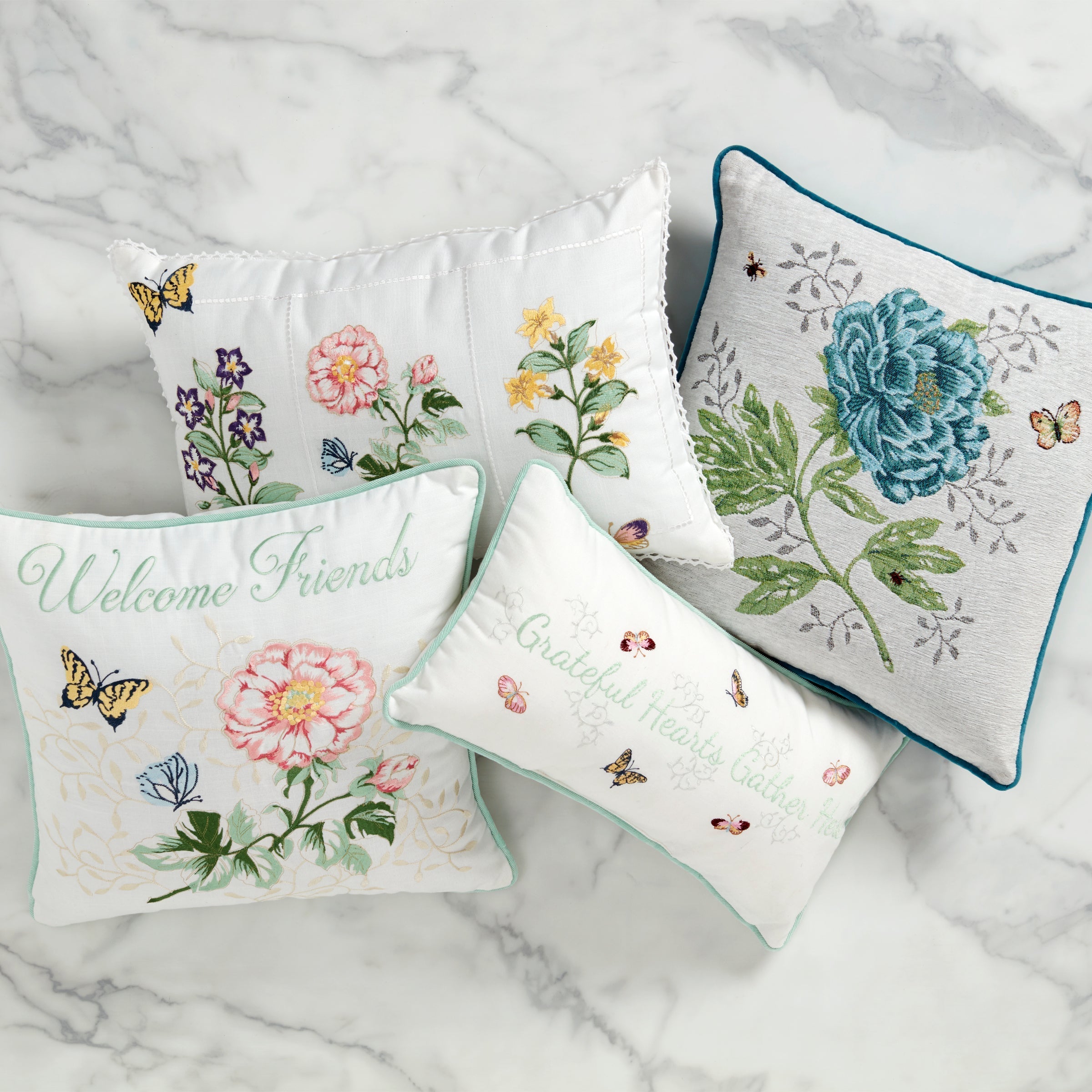 Thekbunny Butterfly Meadow Pillow 18X18