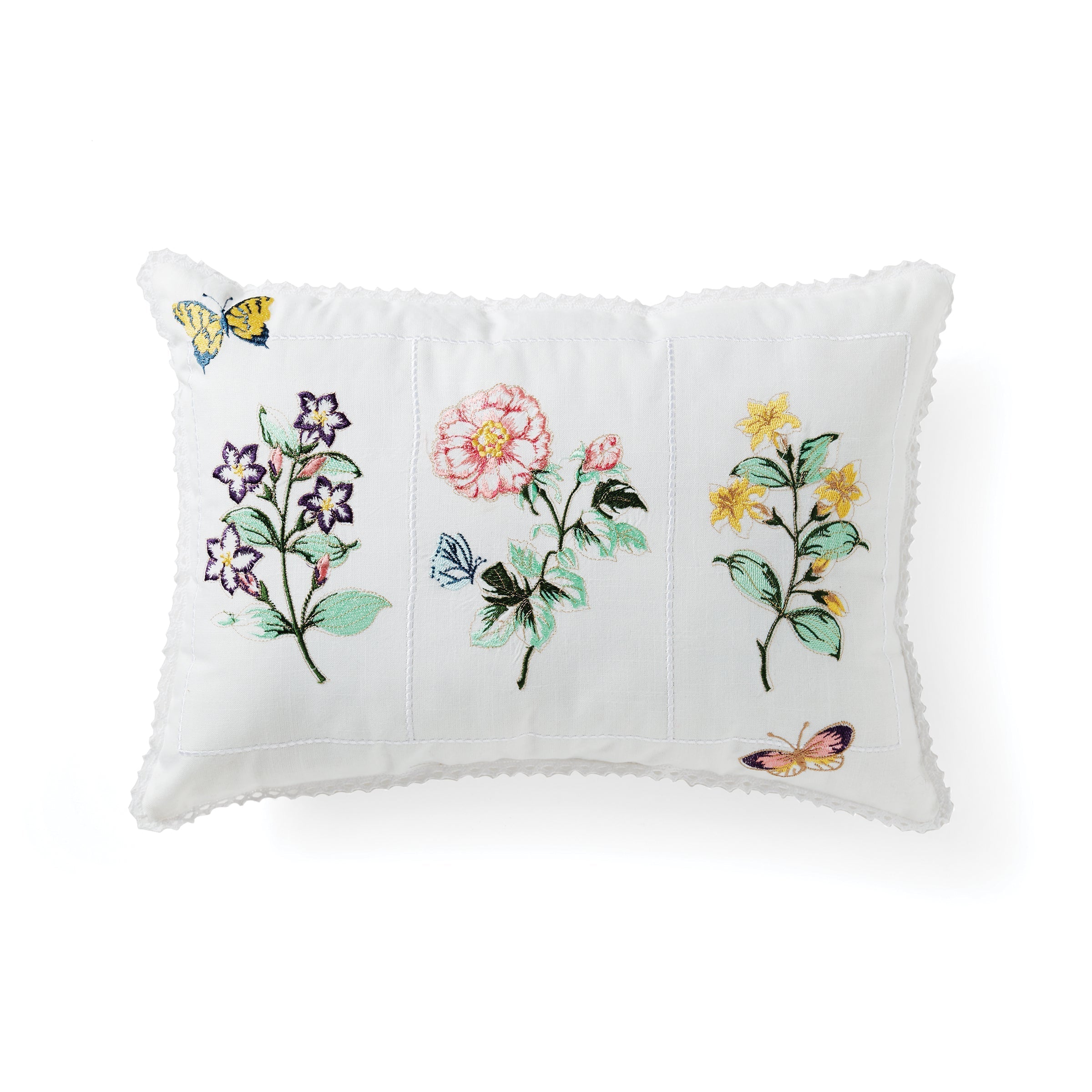 Thekbunny Butterfly Meadow Floral Study Pillow 14X20