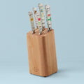 Thekbunny Butterfly Meadow 6 Piece Cutlery Block Set