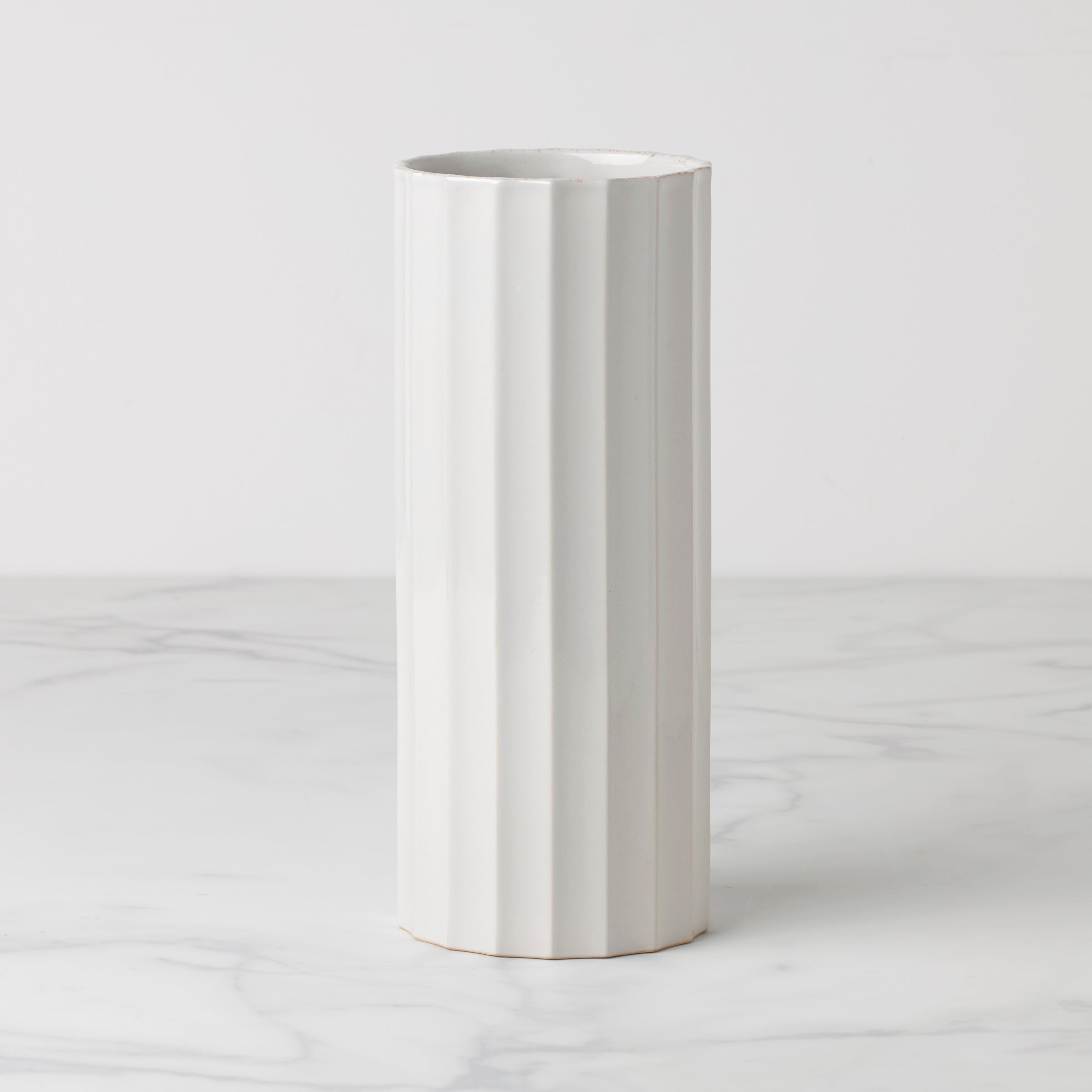 Thekbunny French Perle Scallop Cylinder Vase