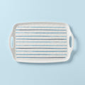 Thekbunny Blue Bay Melamine Handled Platter