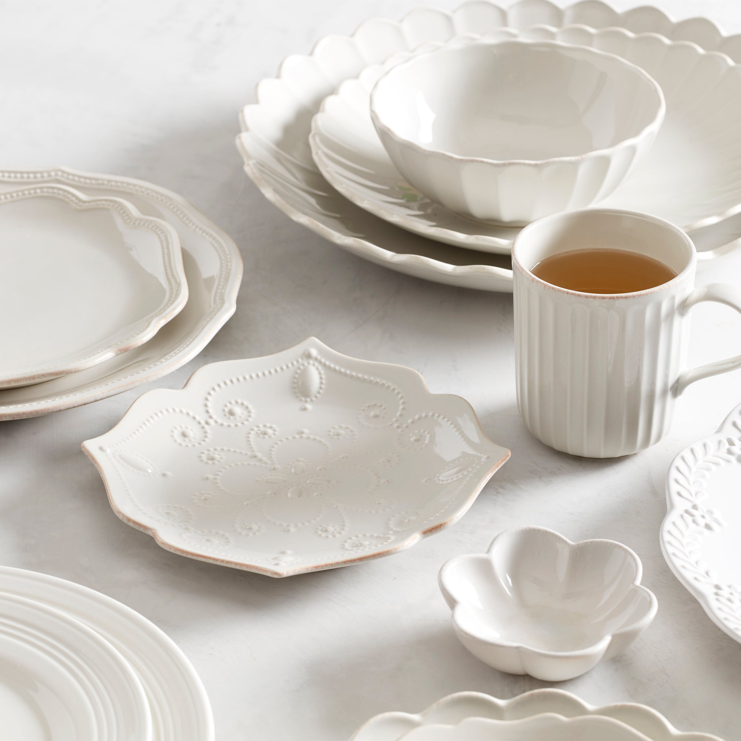 Thekbunny French Perle Scallop Mini Dish