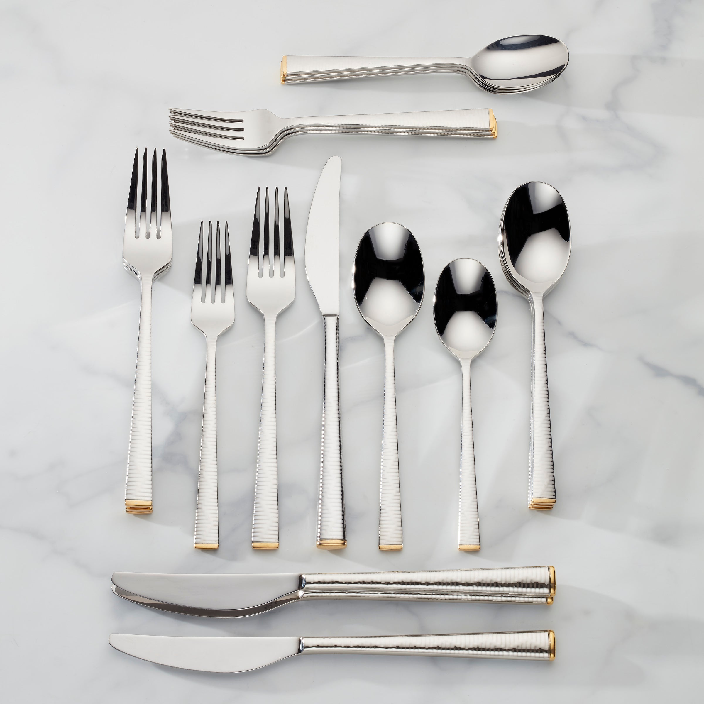 Thekbunny Blue Bay 20 Piece Flatware Set