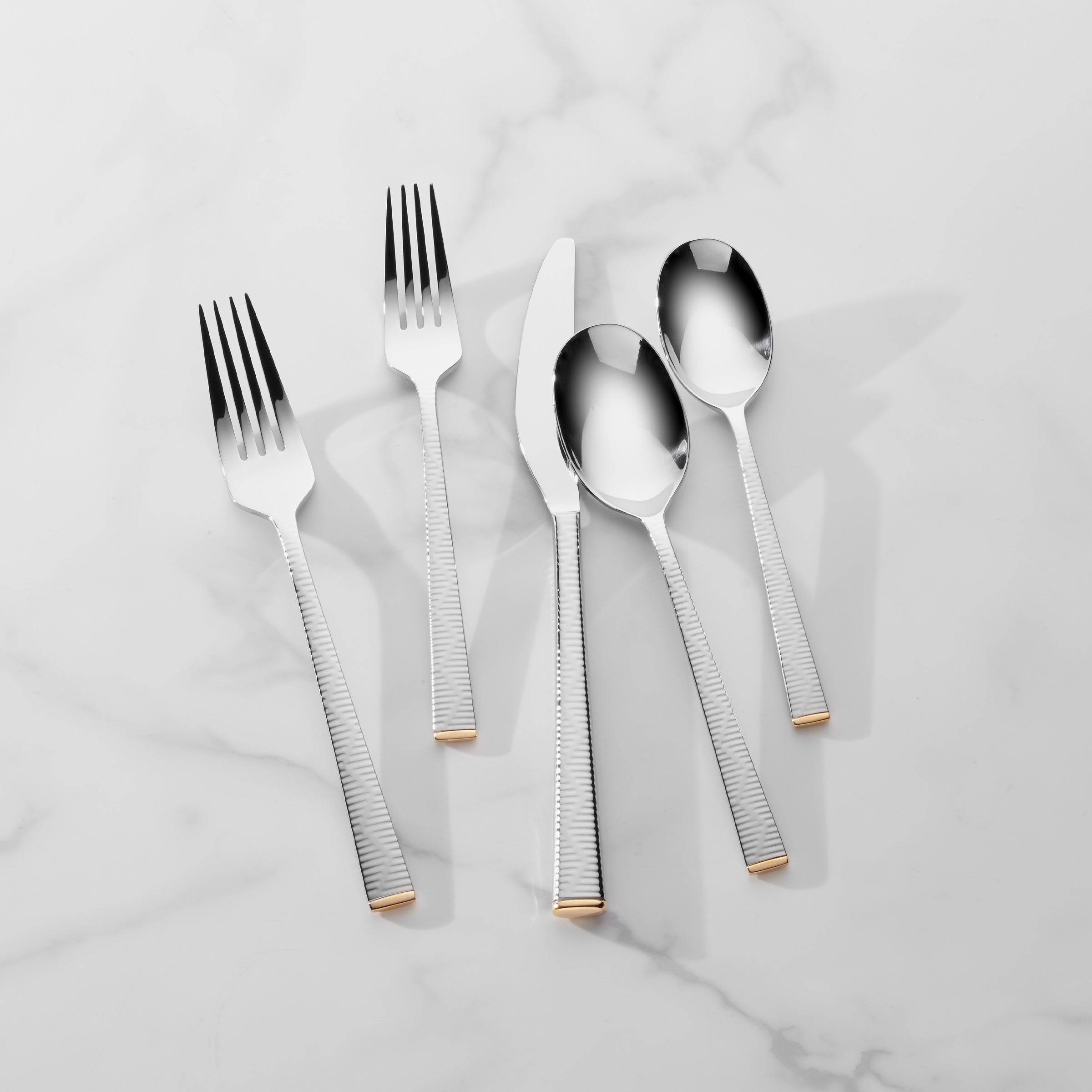 Thekbunny Blue Bay 20 Piece Flatware Set