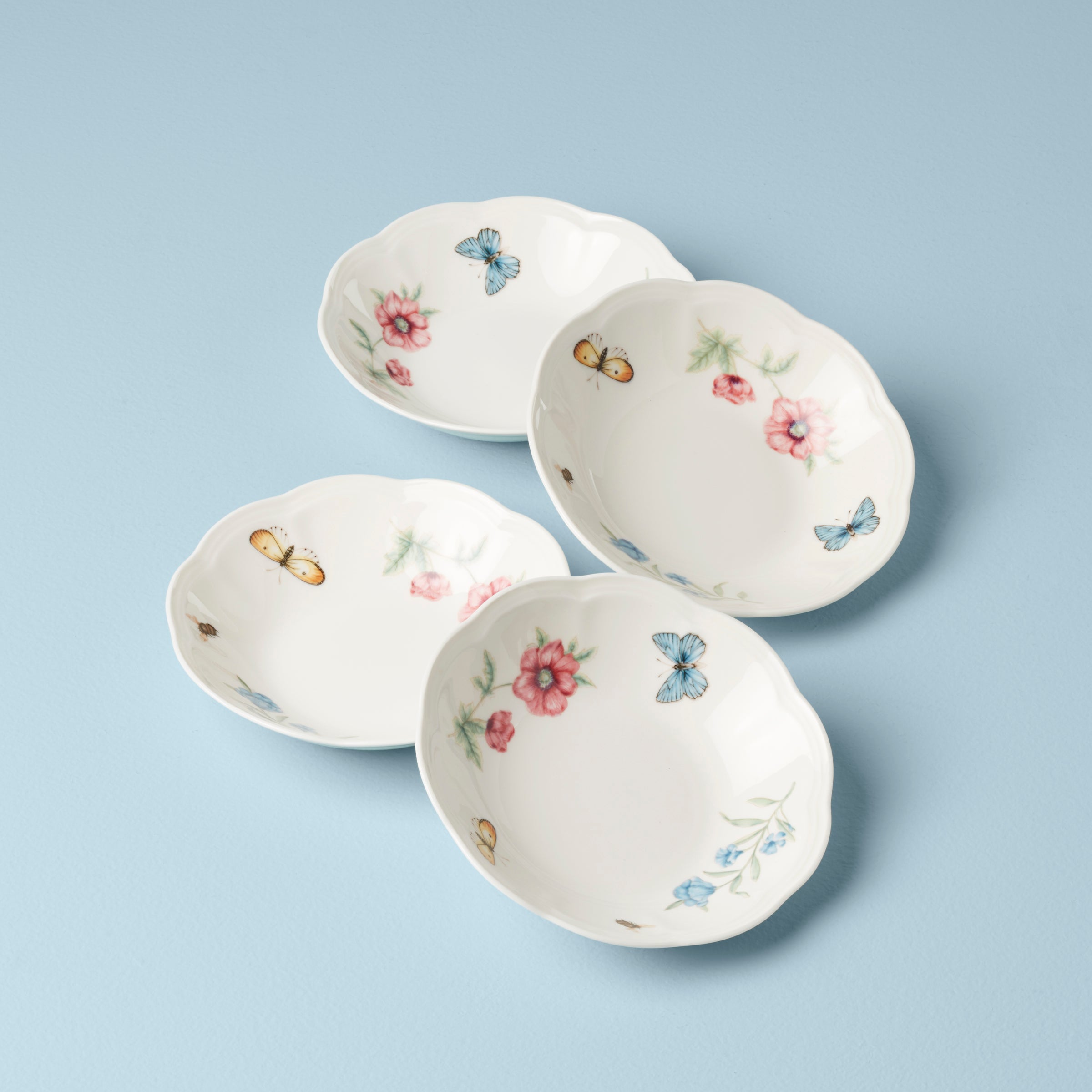 Thekbunny Butterfly Meadow Fruit Bowls - Set of 4