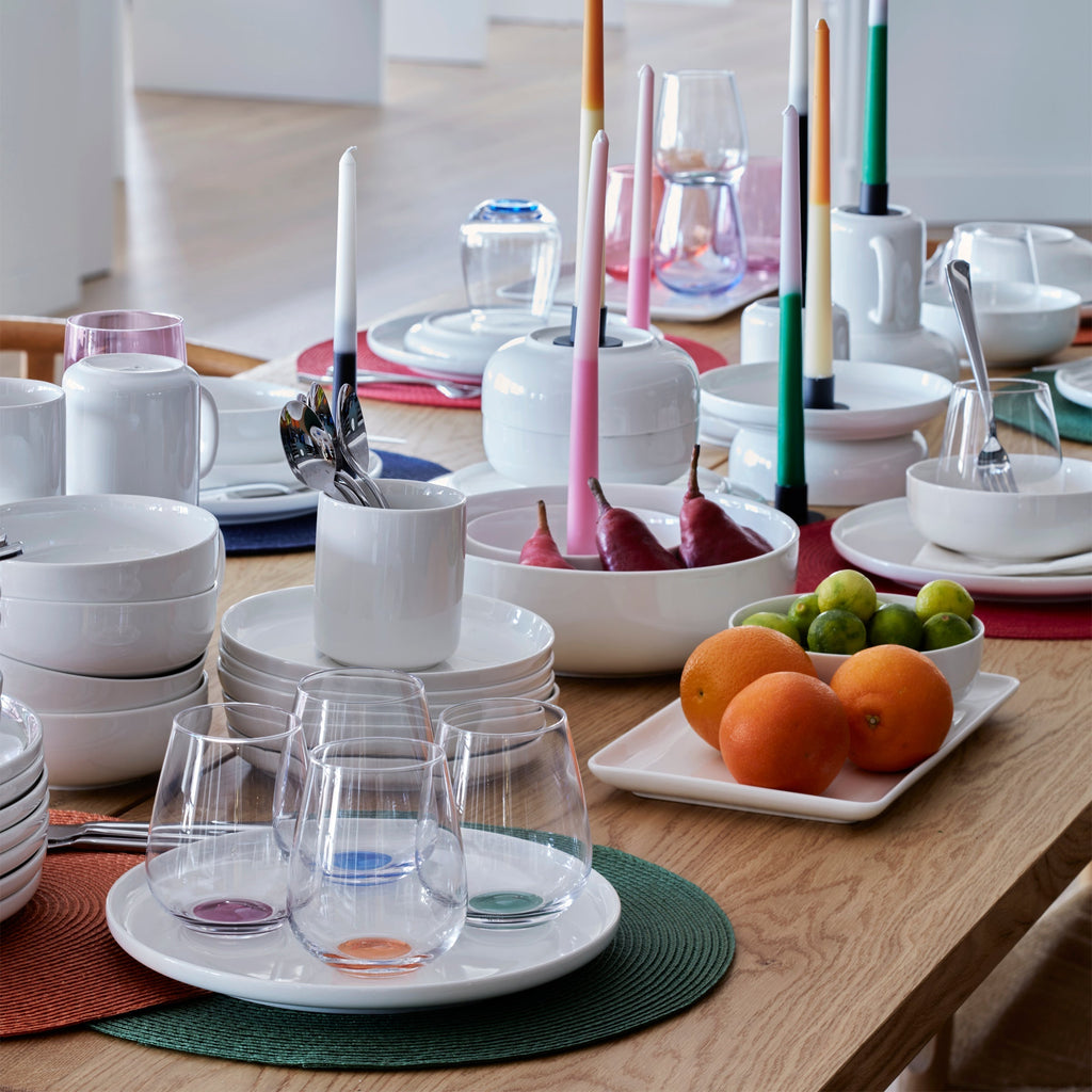 Thekbunny 24 Seven White 12-Piece Dinnerware Set