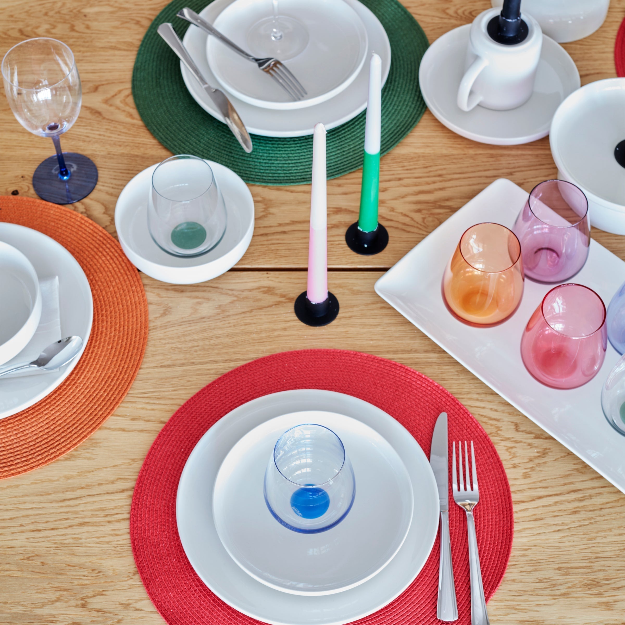 Thekbunny 24 Seven White 12-Piece Dinnerware Set