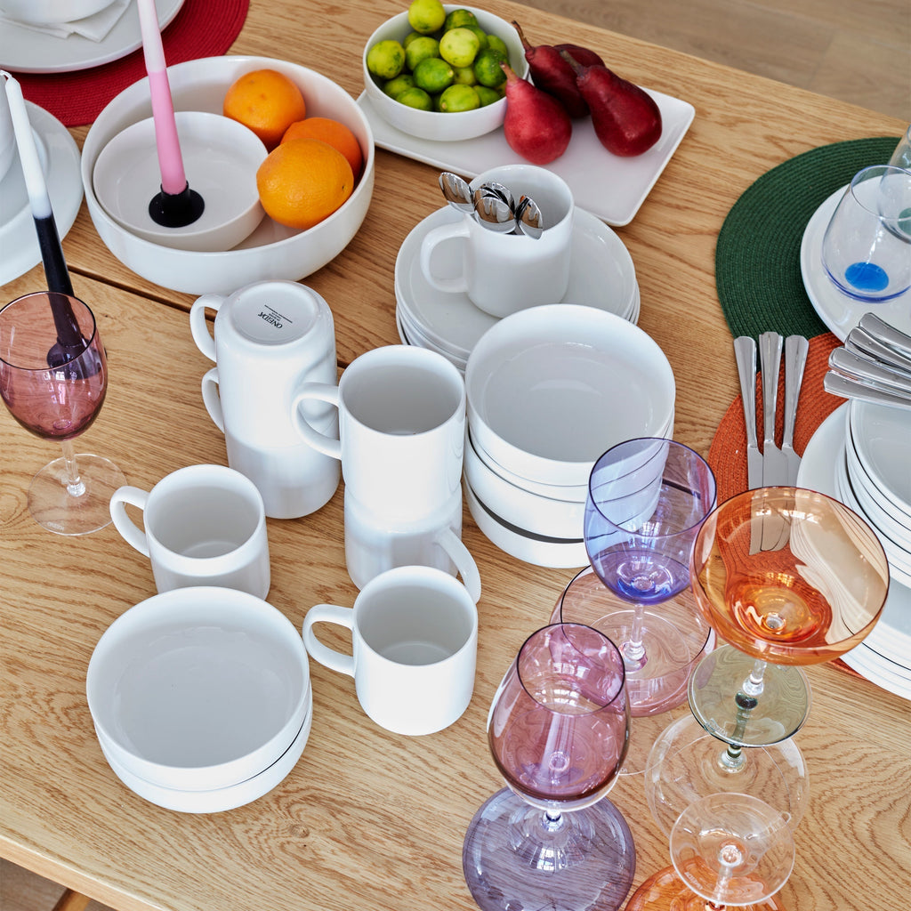 Thekbunny 24 Seven White 12-Piece Dinnerware Set