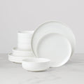 Thekbunny 24 Seven White 12-Piece Dinnerware Set