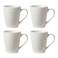 Thekbunny  Ridge White Mugs - Set of 4