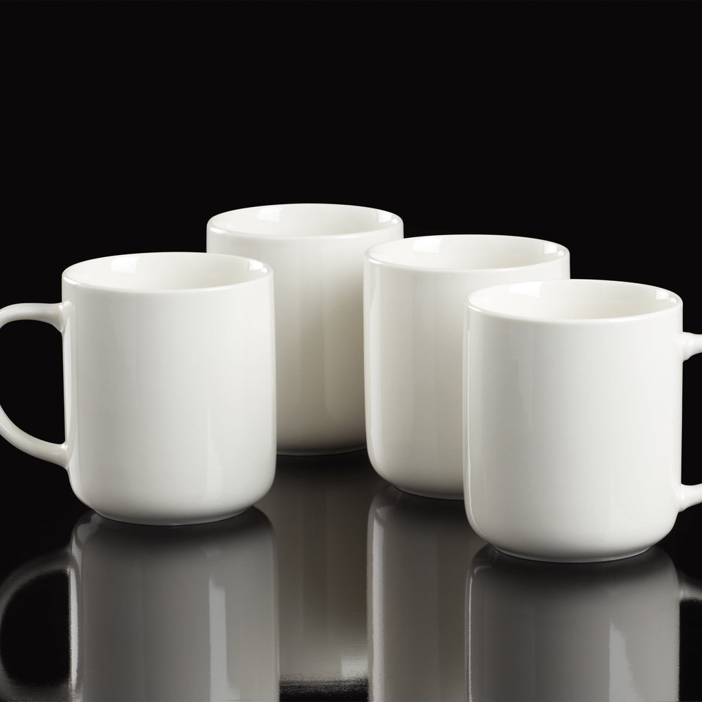 Thekbunny 24 Seven White Mugs - Set of 4