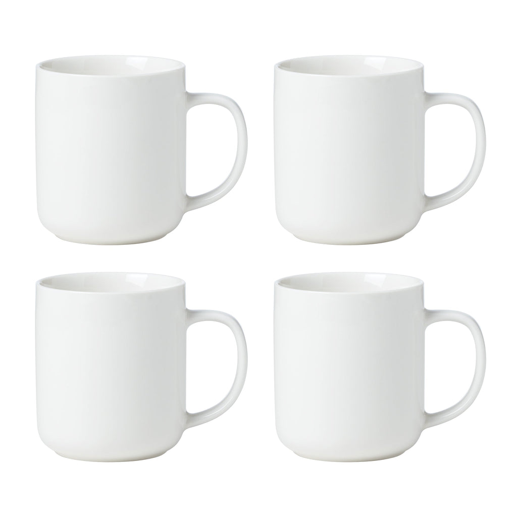 Thekbunny 24 Seven White Mugs - Set of 4