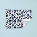Thekbunny Blue Bay Leaf/Stripe Reversible Placemat