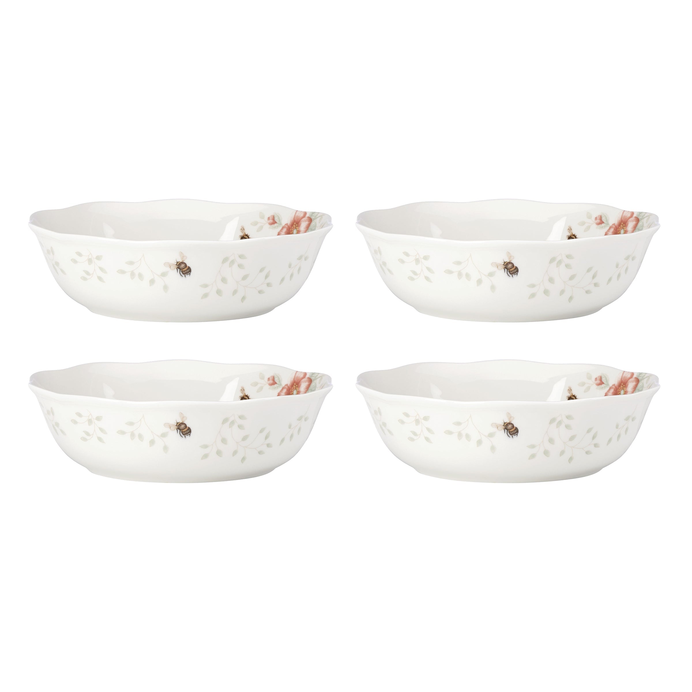 Thekbunny Butterfly Meadow Soup Bowls - Set of 4