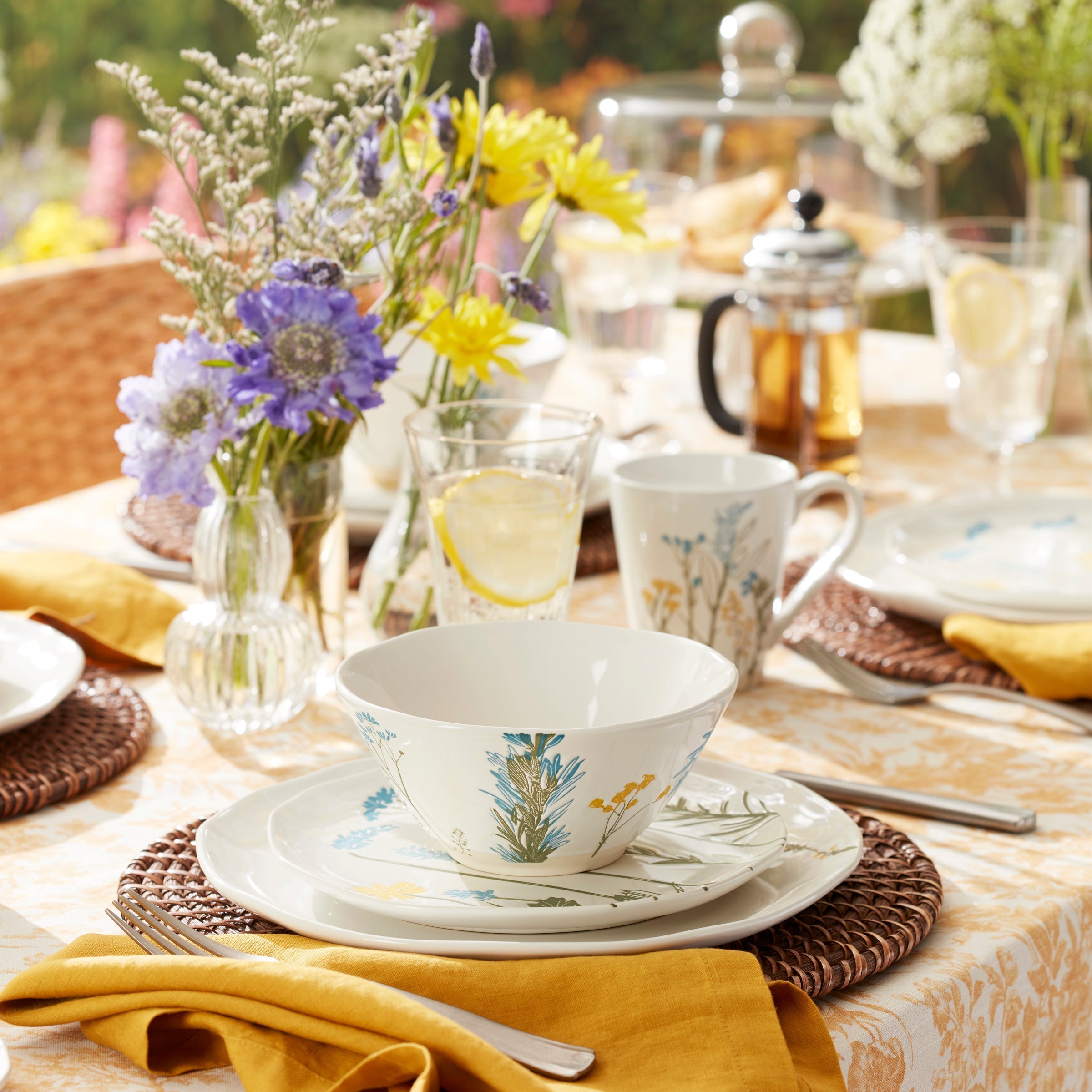 Wildflowers Dinner Plates - Set for 4