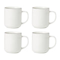 Thekbunny 24 Seven Black Rim Mugs - Set of 4