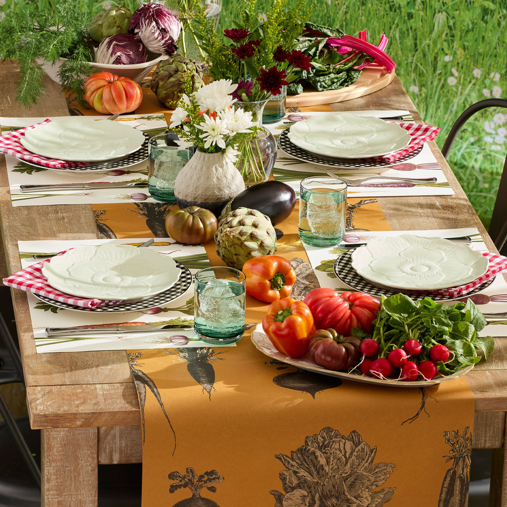 Thekbunny Butterfly Meadow Floral Green Accent Plates - Set of 4