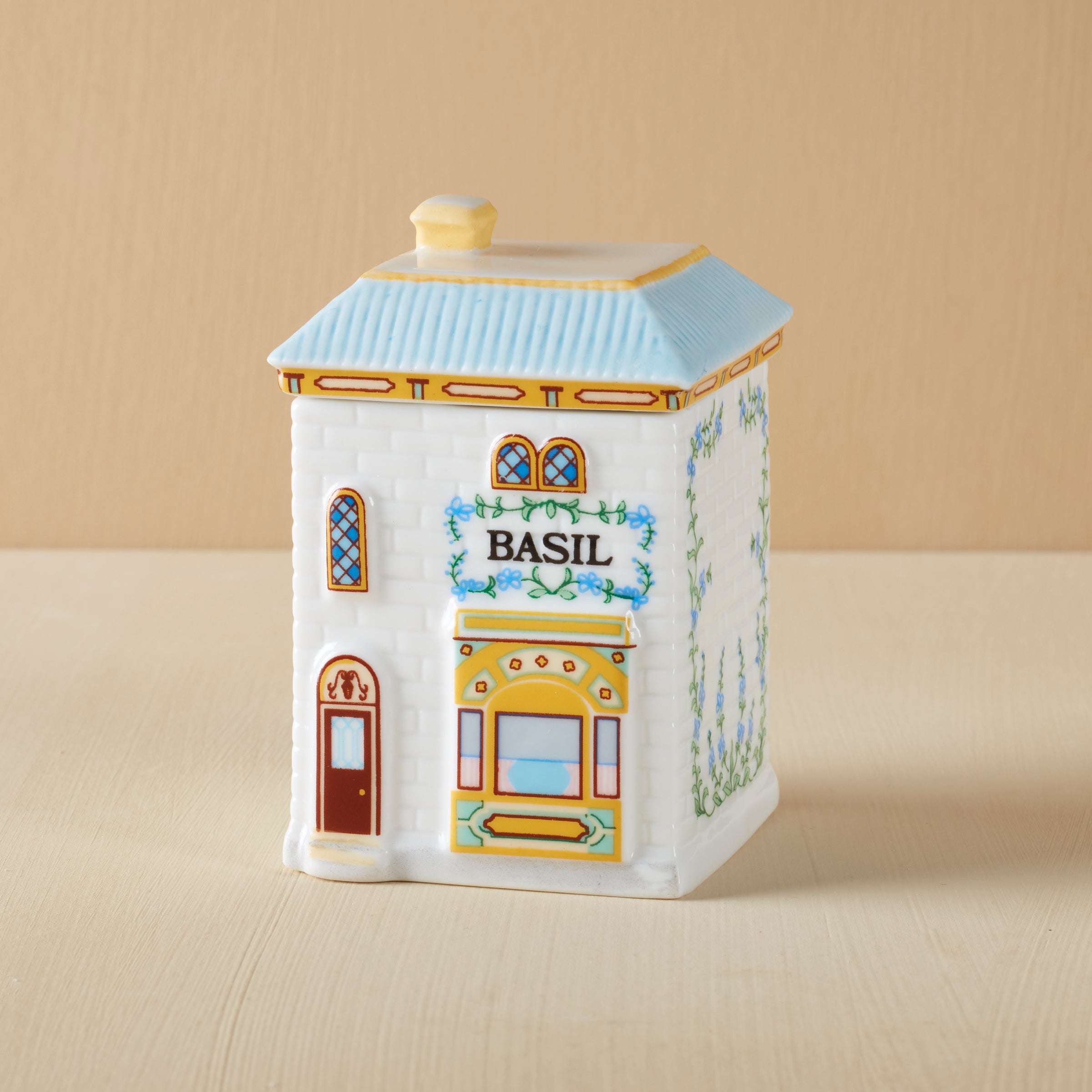 Thekbunny Spice Village Basil Spice Jar