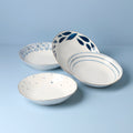 Thekbunny Blue Bay Dinner Bowls - Set of 4