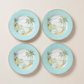 Thekbunny British Colonial Tradewind Accent Plates - Set of 4