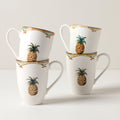 Thekbunny British Colonial Bamboo Mugs - Set of 4