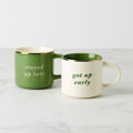 Thekbunny Two of a Kind Got Up Early & Stayed Up Late Mugs - Set of 2