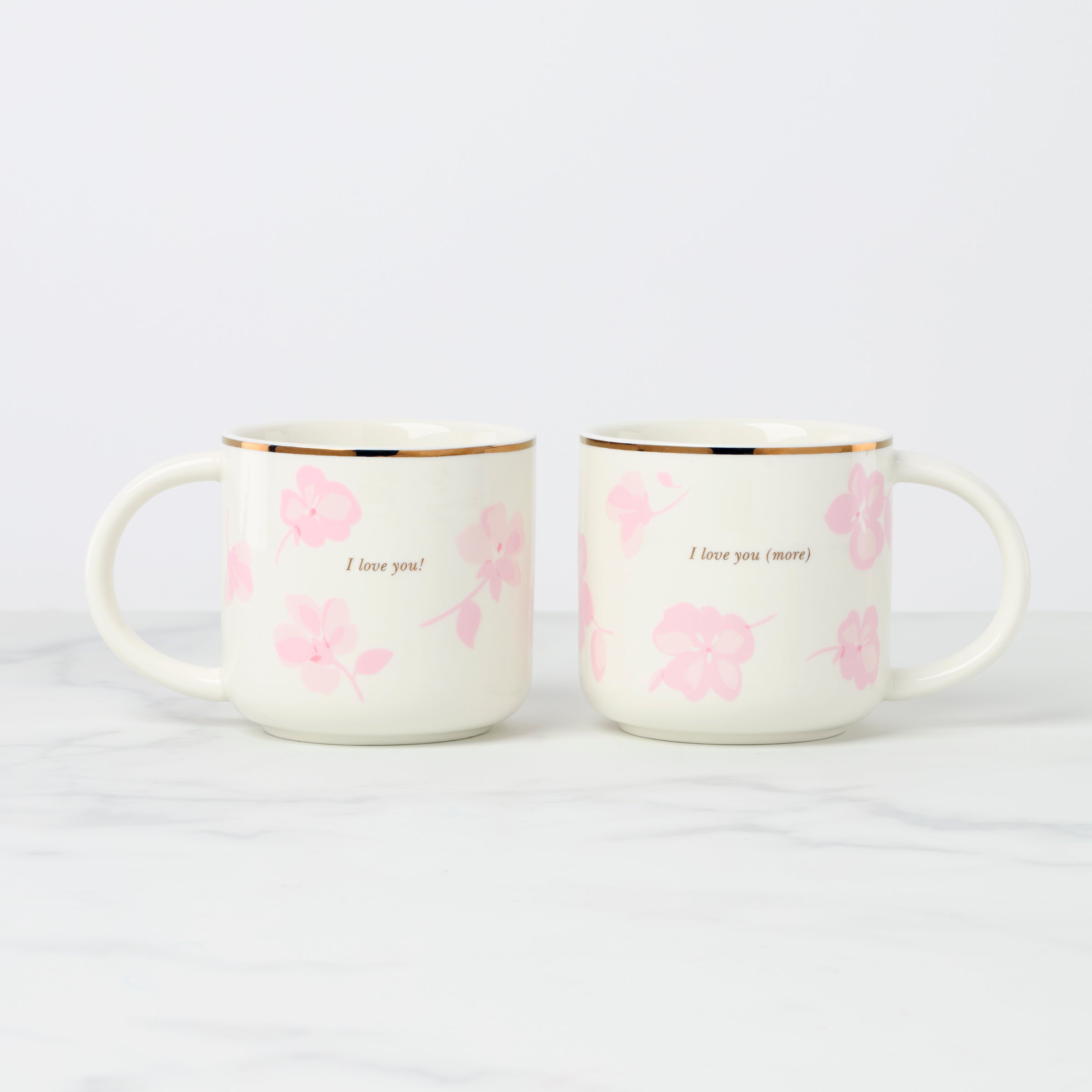 Thekbunny Spring Pansies Mugs - Set of 2